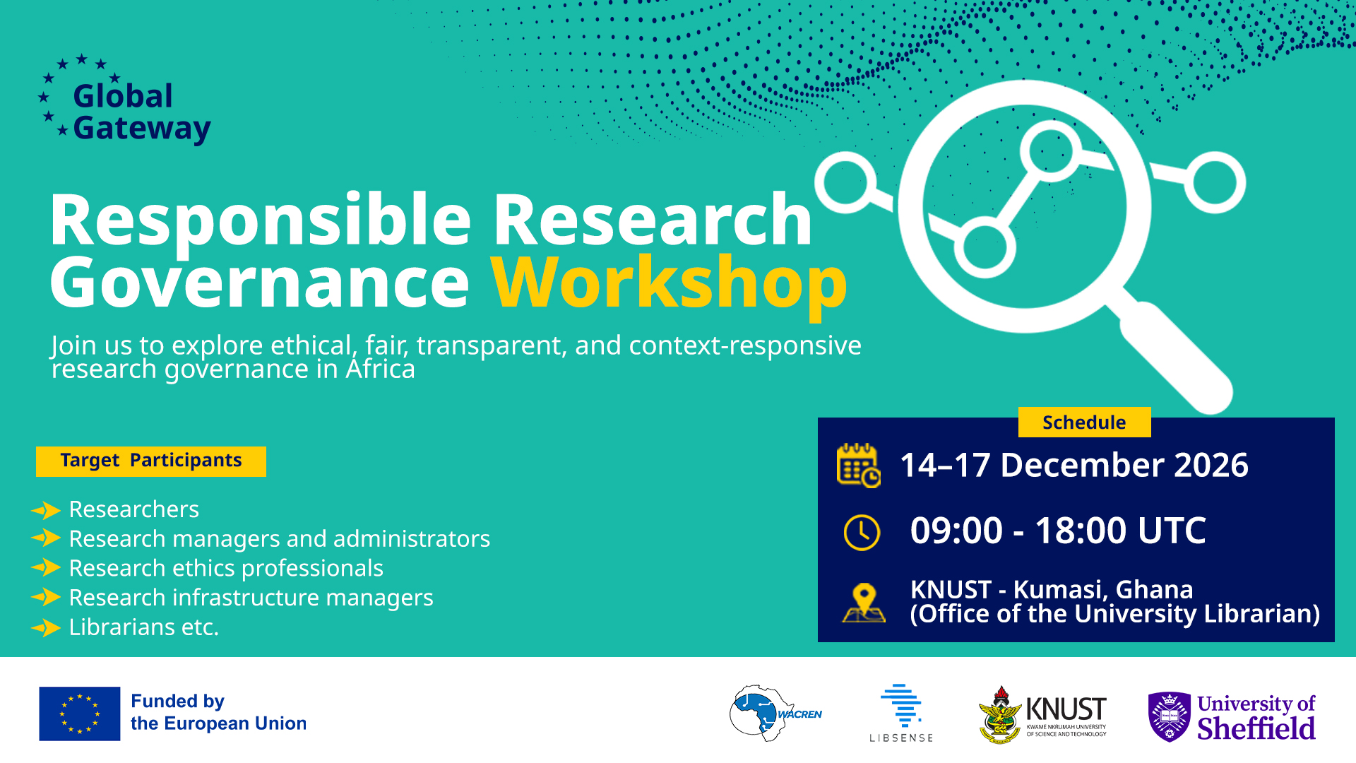 Responsible Research Governance (RRG) Workshop