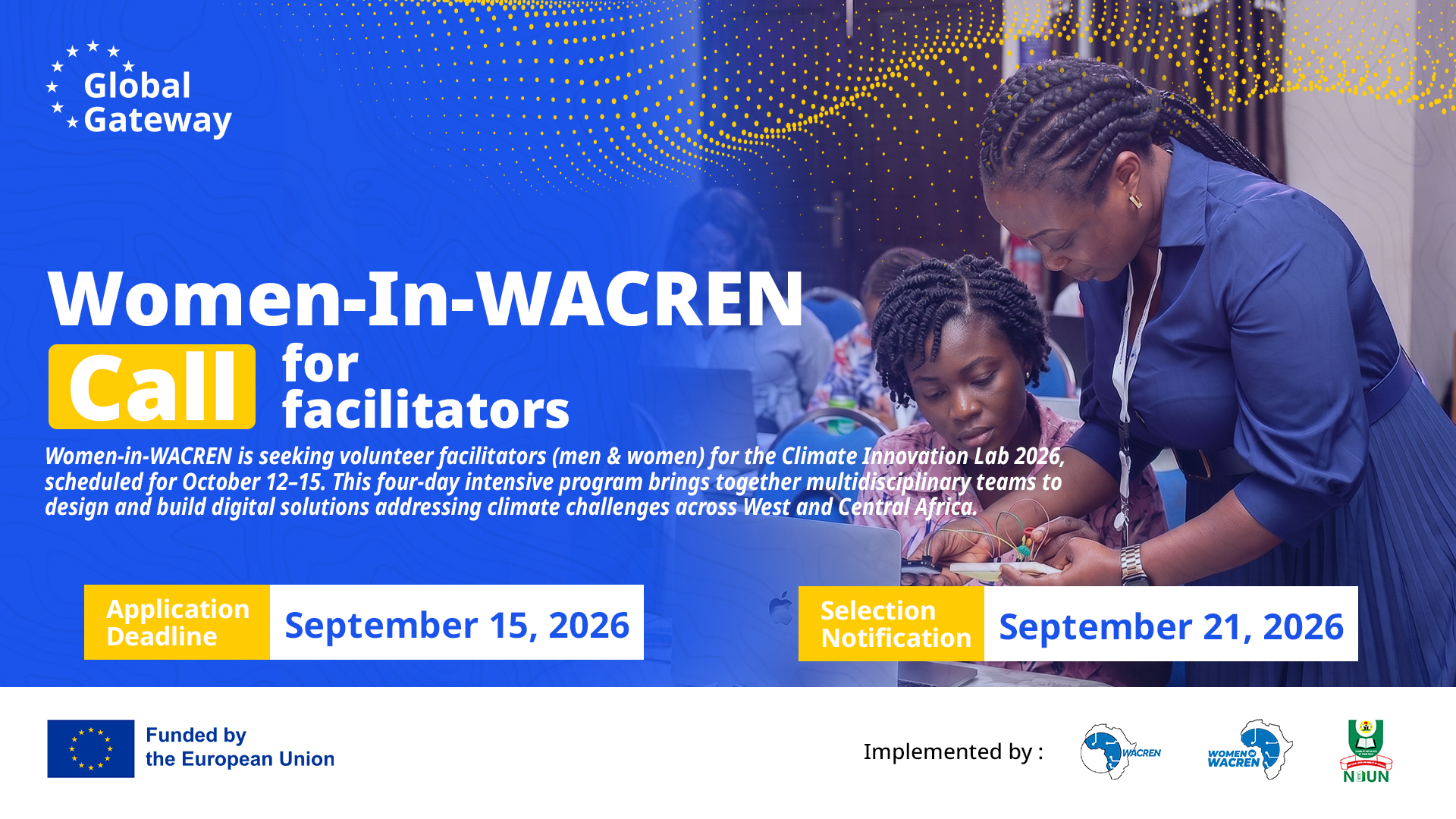 Women-In-WACREN Call for Facilitators